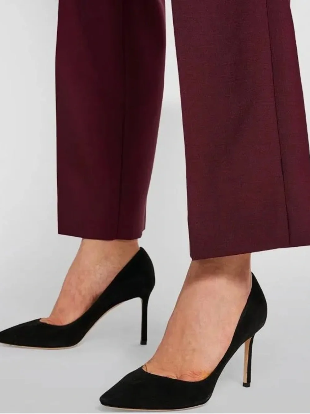 Jimmy Choo Black Suede Pointed-Toe Stiletto Pump - Picture 2 of 7